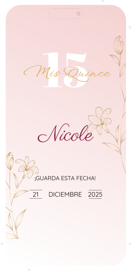 Celular xv años Nicole demo